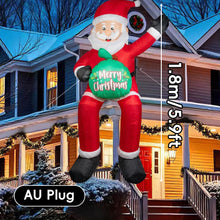 Load image into Gallery viewer, 4ft-8.2ft Christmas Inflatable Set Santa Snowman LED Air Blown Figure EU/US/UK/AU Waterproof Outdoor Garden Christmas Yard Holiday Decor
