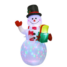 Load image into Gallery viewer, 1.5M Christmas Inflatable Set EU/US/UK/AU Santa Snowman LED Air Blown Figure Waterproof Outdoor Garden Christmas Yard Holiday Decor

