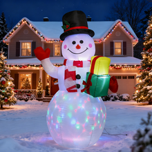 Load image into Gallery viewer, 1.5M Christmas Inflatable Set EU/US/UK/AU Santa Snowman LED Air Blown Figure Waterproof Outdoor Garden Christmas Yard Holiday Decor
