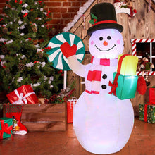 Load image into Gallery viewer, 1.5M Christmas Inflatable Set EU/US/UK/AU Santa Snowman LED Air Blown Figure Waterproof Outdoor Garden Christmas Yard Holiday Decor
