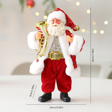 Load image into Gallery viewer, Christmas Santa Figurine Statue Holiday Ornament Plush Christmas Atmosphere Hang Figurine Party Centerpiece Family Decor Idea Festive Accessory
