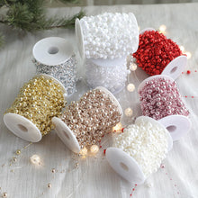 Load image into Gallery viewer, Christmas Garland Chain Beads 10-meter Bead String Lightweight &amp; Flexible Christmas Tree Shop Window Display Home Holiday Decor
