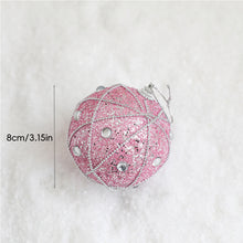 Load image into Gallery viewer, Pink Christmas Tree Decor Elegance Sparkly &amp; Plush Creativity Foam Christmas Ball Luxury Xmas Hanging Decoration Door Hanging Ornament
