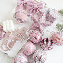 Load image into Gallery viewer, Pink Christmas Tree Decor Elegance Sparkly &amp; Plush Creativity Foam Christmas Ball Luxury Xmas Hanging Decoration Door Hanging Ornament
