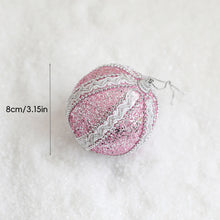Load image into Gallery viewer, Pink Christmas Tree Decor Elegance Sparkly &amp; Plush Creativity Foam Christmas Ball Luxury Xmas Hanging Decoration Door Hanging Ornament
