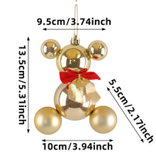 Load image into Gallery viewer, Cute Bear Ball Christmas Tree Hanging Ornament DIY Festive Atmosphere Holiday Home Decor Party Supplies
