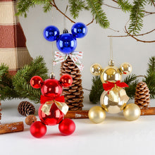 Load image into Gallery viewer, Cute Bear Ball Christmas Tree Hanging Ornament DIY Festive Atmosphere Holiday Home Decor Party Supplies
