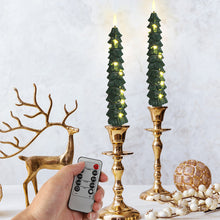 Load image into Gallery viewer, Simulation Christmas Tree Electronic Candle Artificial Flameless Remote Control Christmas Home Tabletop Centerpiece Ambient Lighting Decor
