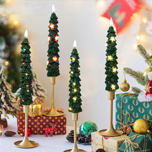 Load image into Gallery viewer, Simulation Christmas Tree Electronic Candle Artificial Flameless Remote Control Christmas Home Tabletop Centerpiece Ambient Lighting Decor
