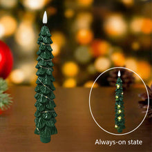Load image into Gallery viewer, Simulation Christmas Tree Electronic Candle Artificial Flameless Remote Control Christmas Home Tabletop Centerpiece Ambient Lighting Decor
