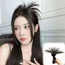 Load image into Gallery viewer, Synthetic Women Half-tie Hair Claw Lazy Head Clip Wig Catch Clip High Ponytail Hair Claw Clip on Ponytail Extensions for Women
