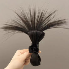 Load image into Gallery viewer, Synthetic Women Half-tie Hair Claw Lazy Head Clip Wig Catch Clip High Ponytail Hair Claw Clip on Ponytail Extensions for Women
