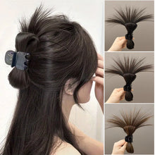 Load image into Gallery viewer, Synthetic Women Half-tie Hair Claw Lazy Head Clip Wig Catch Clip High Ponytail Hair Claw Clip on Ponytail Extensions for Women
