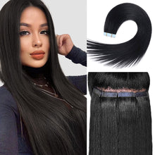 Load image into Gallery viewer, Straight Ugeat Tape in Hair Extensions Human Hair Real Natural Brazilian Remy Hair Seamless Skin Weft For Women
