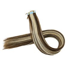 Load image into Gallery viewer, Straight Ugeat Tape in Hair Extensions Human Hair Real Natural Brazilian Remy Hair Seamless Skin Weft For Women
