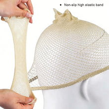 Load image into Gallery viewer, Fashion Elastic Hairnets Mesh Wig Cap Nylon Hair Net New Stretchable Mesh Weaving Wig Caps Nets for Women Making Wig
