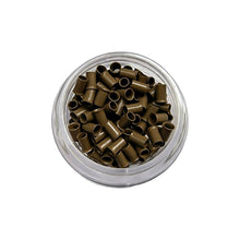Load image into Gallery viewer, 3.5mm 1000pcs Long Euro Lock Flared Flaring Micro Copper Tube Rings Beads Links Human Hair Extensions Tools
