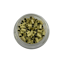 Load image into Gallery viewer, 3.5mm 1000pcs Long Euro Lock Flared Flaring Micro Copper Tube Rings Beads Links Human Hair Extensions Tools
