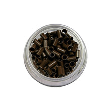 Load image into Gallery viewer, 3.5mm 1000pcs Long Euro Lock Flared Flaring Micro Copper Tube Rings Beads Links Human Hair Extensions Tools
