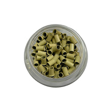 Load image into Gallery viewer, 3.5mm 1000pcs Long Euro Lock Flared Flaring Micro Copper Tube Rings Beads Links Human Hair Extensions Tools
