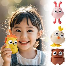 Load image into Gallery viewer, Cute Press Toy Bunny Chick Teddy Bear Little Lion Sound Effect Keychain Cartoon Doll Set Up Desktop Decompression Doll
