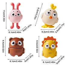 Load image into Gallery viewer, Cute Press Toy Bunny Chick Teddy Bear Little Lion Sound Effect Keychain Cartoon Doll Set Up Desktop Decompression Doll
