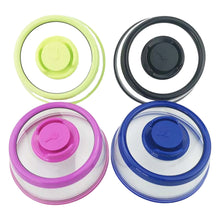 Load image into Gallery viewer, Vacuum Seal Plate Cover Reusable Lightweight Silicone Plastic Press Type Vacuum Airtight Food Lid for Food Fruits Snacks Preservation
