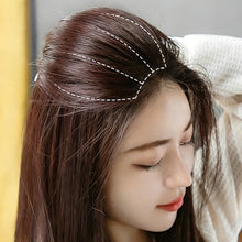Load image into Gallery viewer, Natural Invisible Fluffy Hair Pads Hair Extension Fluffy Hair Lining of Hair Top Cover Synthetic Seamless Hair Pad for Women
