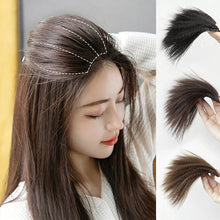 Load image into Gallery viewer, Natural Invisible Fluffy Hair Pads Hair Extension Fluffy Hair Lining of Hair Top Cover Synthetic Seamless Hair Pad for Women
