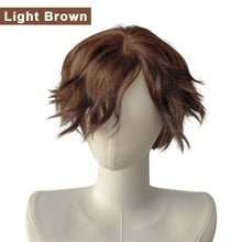 Load image into Gallery viewer, Black Short Wig Synthetic High Temperature Wig Men's Wigs for Cosplay Anime Party Daily Wig Realistic Natural Wig Cover Hair
