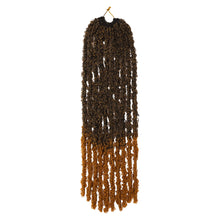 Load image into Gallery viewer, 24Inch Synthetic Butterfly Crochet Hook Wig Hair Distressed Crochet Braids Messy Faux Braiding Women Hair Extensions
