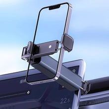 Load image into Gallery viewer, Portable Aluminum Alloy Phone Stand Foldable Rotatable &amp; Telescopic Adjustable Clip Holder Compact Storage for Desk,Car, Outdoor Use,Travel
