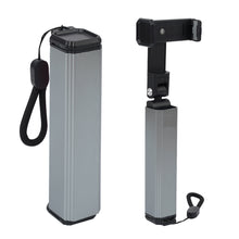 Load image into Gallery viewer, Portable Aluminum Alloy Phone Stand Foldable Rotatable &amp; Telescopic Adjustable Clip Holder Compact Storage for Desk,Car, Outdoor Use,Travel

