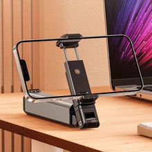 Load image into Gallery viewer, Portable Aluminum Alloy Phone Stand Foldable Rotatable &amp; Telescopic Adjustable Clip Holder Compact Storage for Desk,Car, Outdoor Use,Travel
