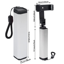 Load image into Gallery viewer, Portable Aluminum Alloy Phone Stand Foldable Rotatable &amp; Telescopic Adjustable Clip Holder Compact Storage for Desk,Car, Outdoor Use,Travel
