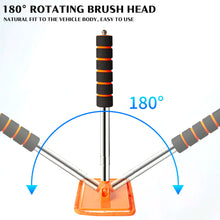 Load image into Gallery viewer, Telescopic Car Windshield Cleaning Brush with Microfiber Sleeve Aluminum Alloy Handle for Wiper &amp; Defogging Extended Reach Tool
