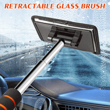 Load image into Gallery viewer, Telescopic Car Windshield Cleaning Brush with Microfiber Sleeve Aluminum Alloy Handle for Wiper &amp; Defogging Extended Reach Tool
