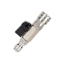 Load image into Gallery viewer, Stainless Steel High Pressure Washer Ball Valve 3/8" Male &amp; Female On/Off Water Flow Control with 1/4" Quick Connector For Water Hose &amp; Air Line
