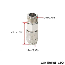 Load image into Gallery viewer, European Style 3-in-1 Self-Locking Quick Connector For Pneumatic Tools &amp; Air Lines G1/4 G1/2 G3/8 Thread Durable Industrial &amp; DIY Accessory
