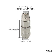 Load image into Gallery viewer, European Style 3-in-1 Self-Locking Quick Connector For Pneumatic Tools &amp; Air Lines G1/4 G1/2 G3/8 Thread Durable Industrial &amp; DIY Accessory
