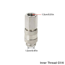 Load image into Gallery viewer, European Style 3-in-1 Self-Locking Quick Connector For Pneumatic Tools &amp; Air Lines G1/4 G1/2 G3/8 Thread Durable Industrial &amp; DIY Accessory
