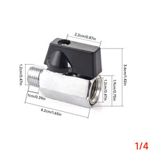 Load image into Gallery viewer, Miniature Brass Ball Valve with Internal/External Threads Chrome Plated Polished for Water Purifiers &amp; Pneumatic Systems Flow Control Valve for Water Venting
