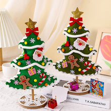 Load image into Gallery viewer, DIY Felt Christmas Tree Crafts Kits for Kids Handmade Educational Toy Christmas Decoration Craft Material Package Cute Mini Simulated Cartoon Tree Holiday Gift
