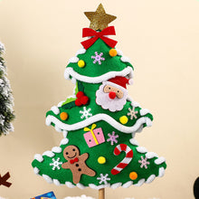 Load image into Gallery viewer, DIY Felt Christmas Tree Crafts Kits for Kids Handmade Educational Toy Christmas Decoration Craft Material Package Cute Mini Simulated Cartoon Tree Holiday Gift
