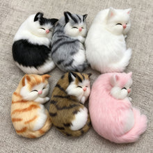 Load image into Gallery viewer, Simulation Cat Model Plush Toy Plush Cats Children Cognition Realistic Furry Imitation Animal Doll Home Decor Figurine Kids Gift
