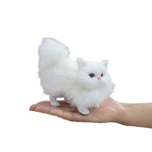 Load image into Gallery viewer, Cute Simulation Cat with Sound Plush Toys Soft Stuffed Kitten Model Fake Cat Realist Animals for Kids Girls Birthday Valentine's Day Gift
