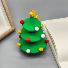 Load image into Gallery viewer, 3D Printed Rotating Christmas Tree Dancing Colorful Spinning Tree Fun Stress Relief Toy Holiday Home Desk Decor Figurine Christmas Gift Idea
