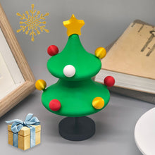 Load image into Gallery viewer, 3D Printed Rotating Christmas Tree Dancing Colorful Spinning Tree Fun Stress Relief Toy Holiday Home Desk Decor Figurine Christmas Gift Idea
