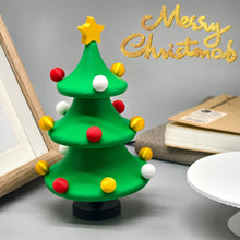Load image into Gallery viewer, 3D Printed Rotating Christmas Tree Dancing Colorful Spinning Tree Fun Stress Relief Toy Holiday Home Desk Decor Figurine Christmas Gift Idea
