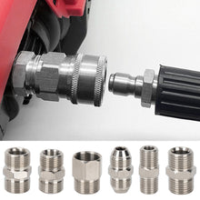Load image into Gallery viewer, Stainless M22 1/4" Quick Connector &amp; Plug With Male Female Fitting Thread High Pressure Washer Accessories
